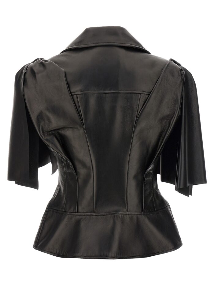 MCQUEEN 'Bow Knot' Biker Vest