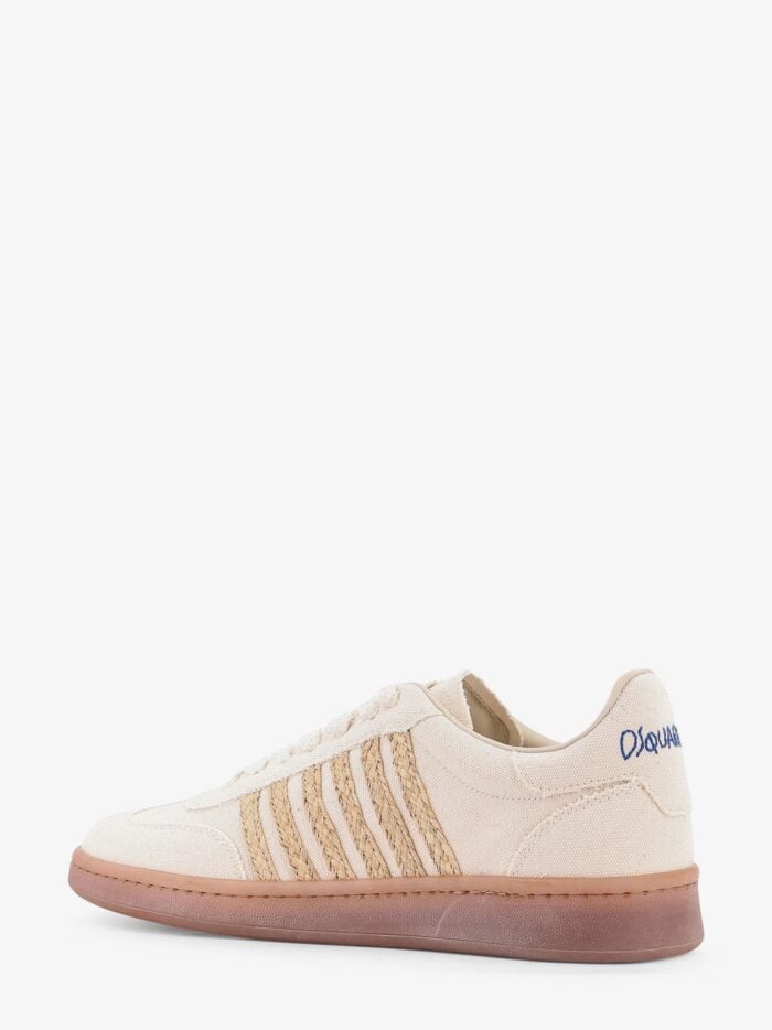 Boxer Dsquared2 Summer Lovers Canvas And Natural Rafia Sneakers