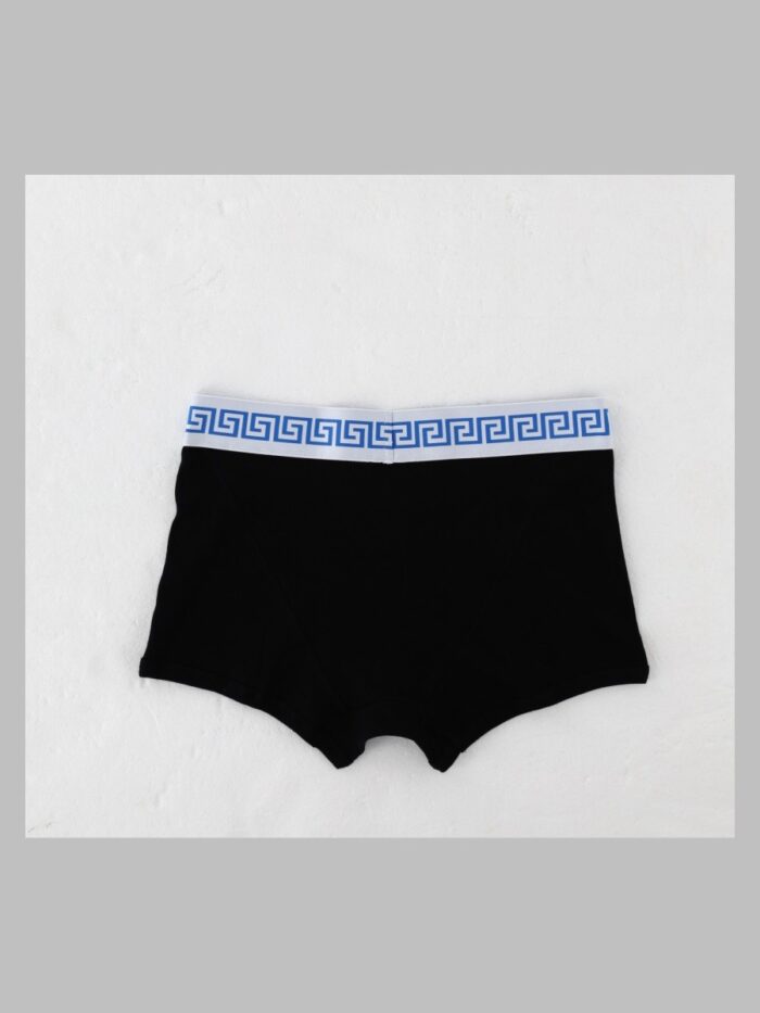 Versace Boxer In Cotone Con Greca