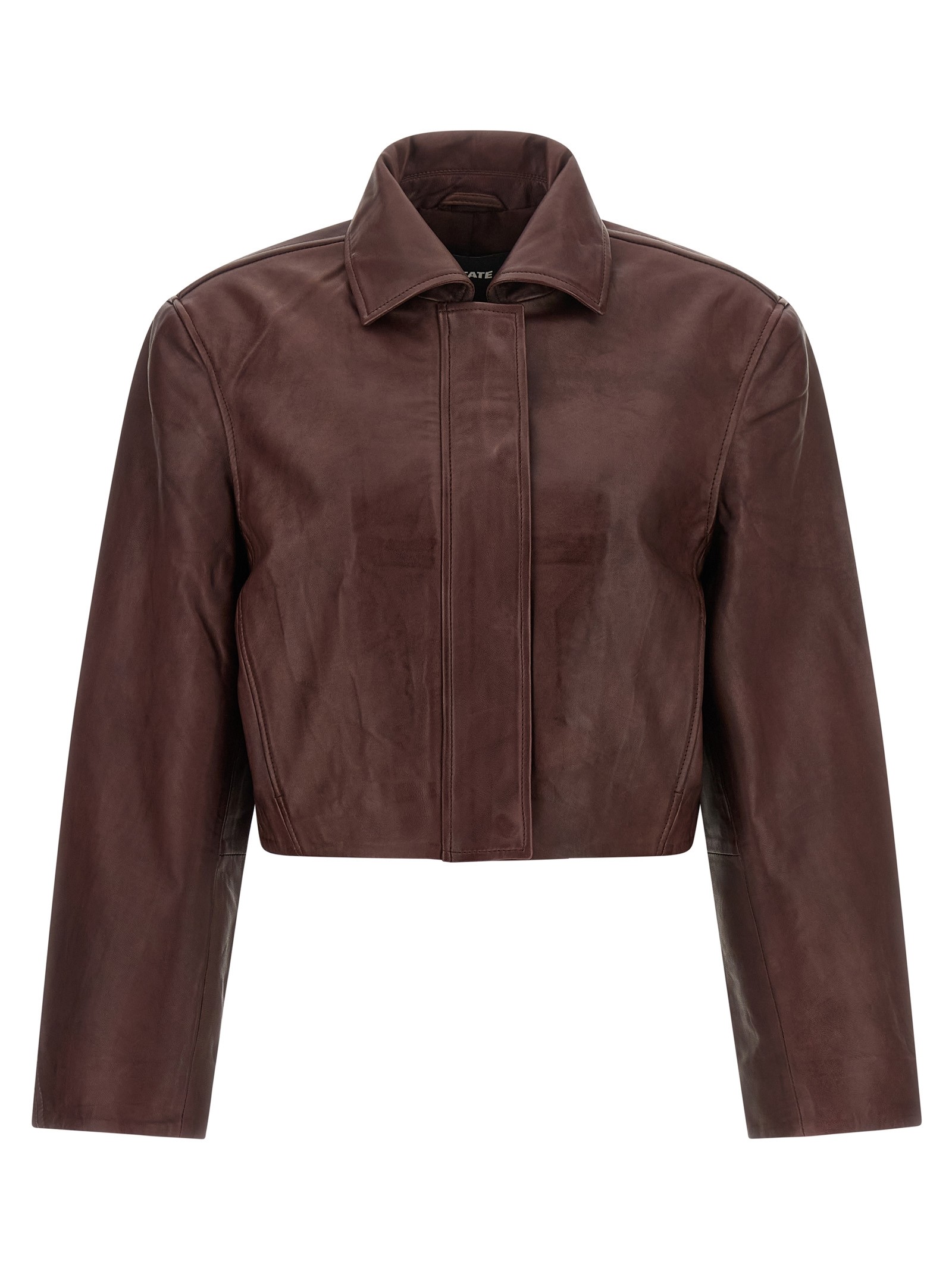 ROTATE BIRGER CHRISTENSEN ' Boxy Square Leather' Jacket