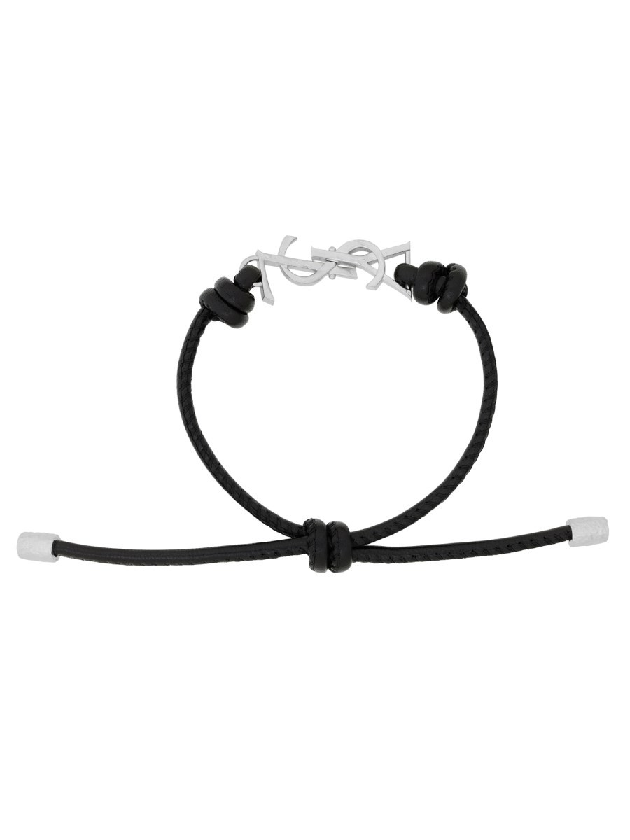 Saint Laurent BRACCIALE CASSANDRE IN PELLE