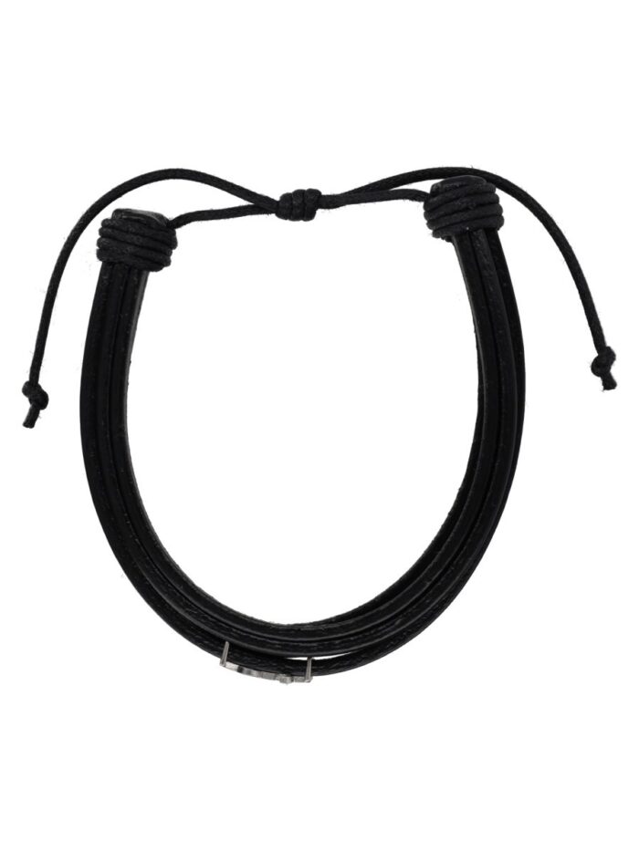 Saint Laurent Bracciale Cassandre In Pelle