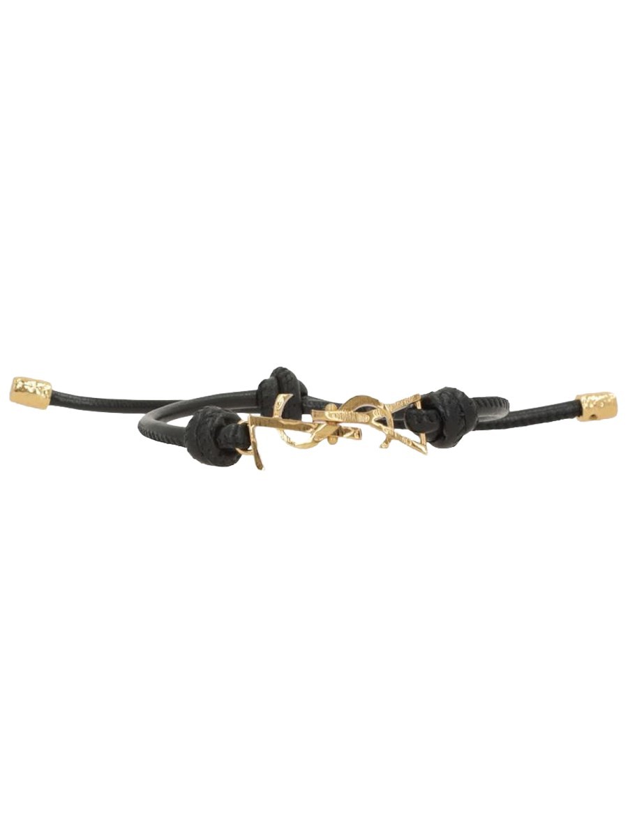 Saint Laurent BRACCIALE CASSANDRE IN PELLE