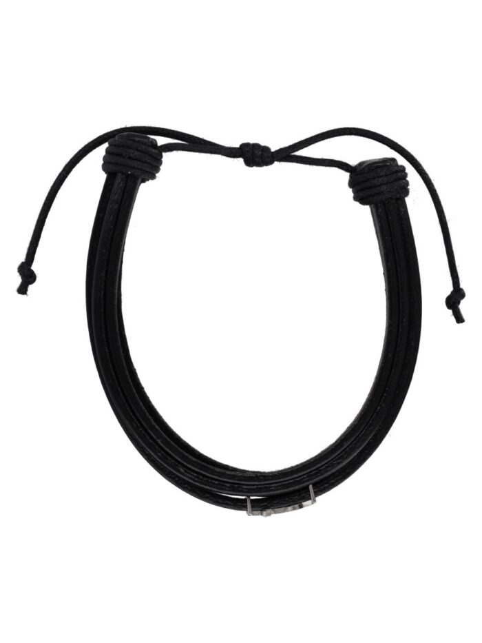 Saint Laurent Bracciale Cassandre In Pelle