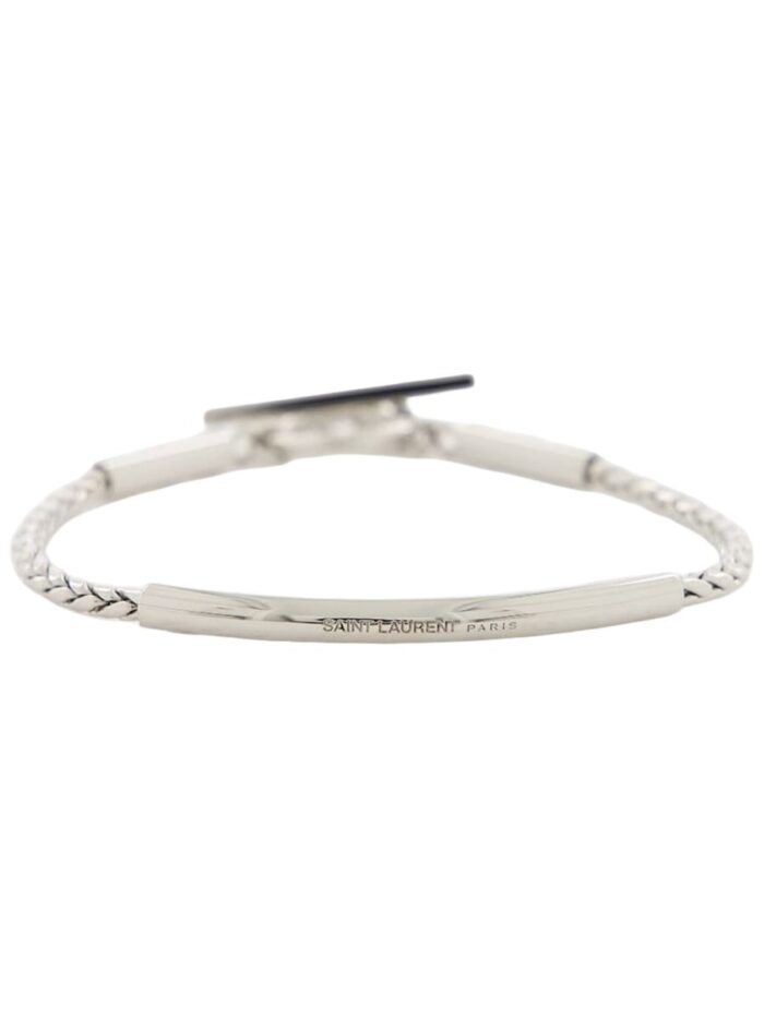 Saint Laurent BRACCIALE CON CATENA A SPIGA E TUBO