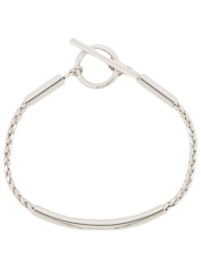 Saint Laurent BRACCIALE CON CATENA A SPIGA E TUBO