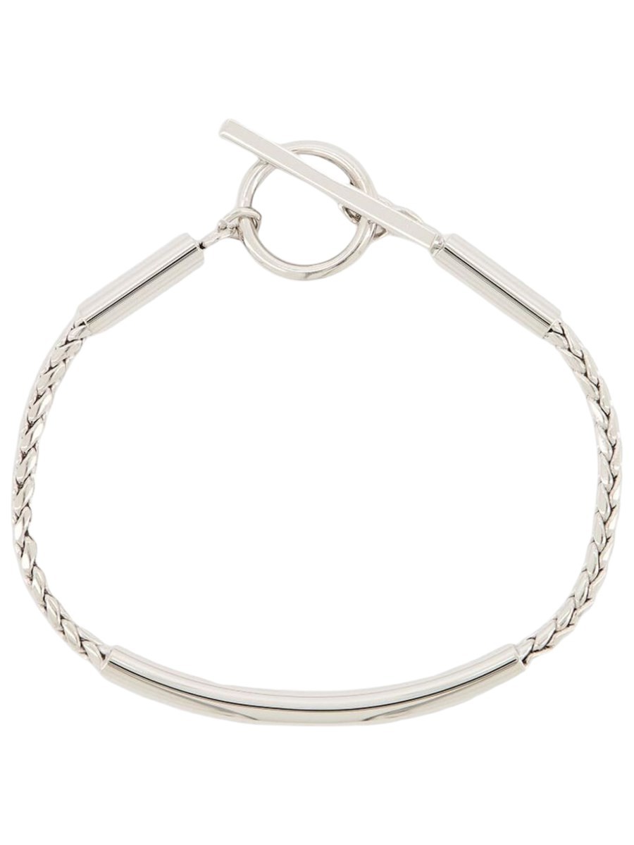 Saint Laurent BRACCIALE CON CATENA A SPIGA E TUBO