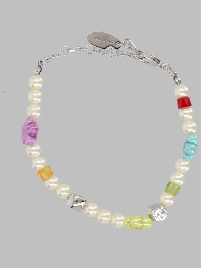 Off-white BRACCIALE CON PERLINE