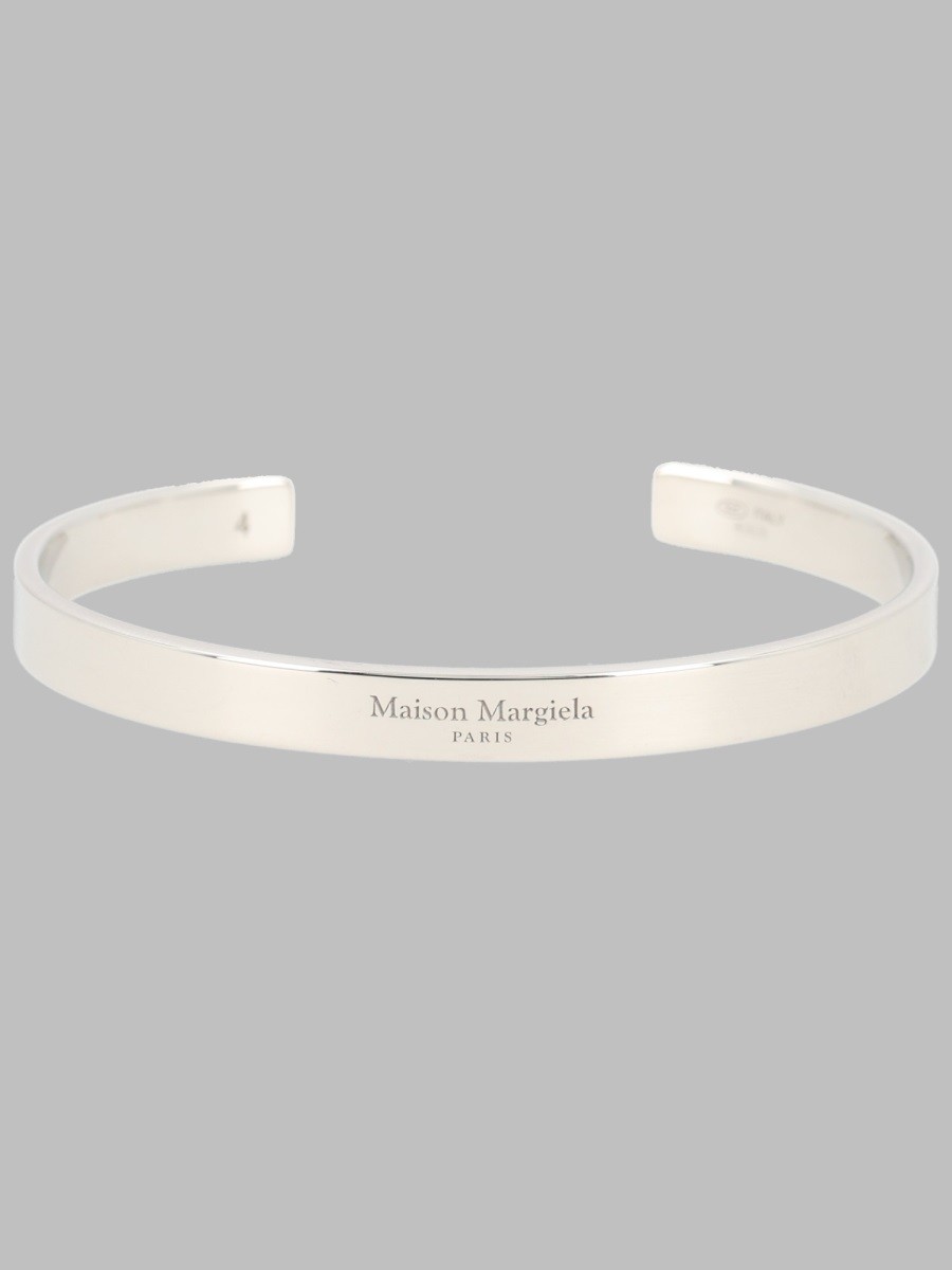 Maison Margiela BRACCIALE "MANCHETTE PLAT" CON LOGO