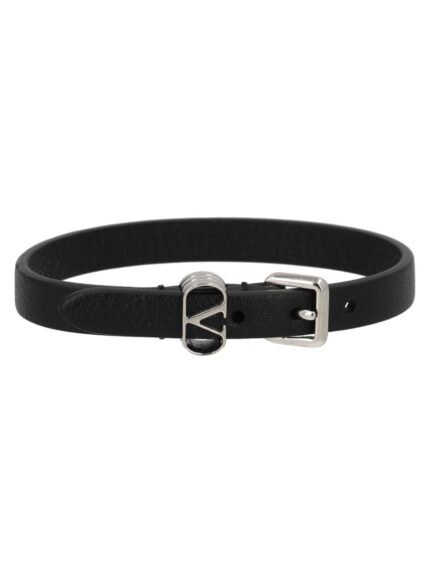 Valentino Garavani BRACCIALE "OVALETTE" IN PELLE