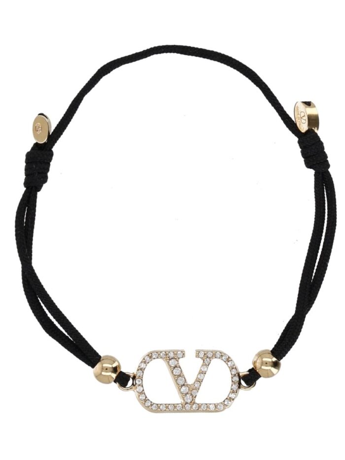 valentino garavani bracciale "vlogo signature" con strass Valentino Garavani BRACCIALE "VLOGO SIGNATURE" CON STRASS