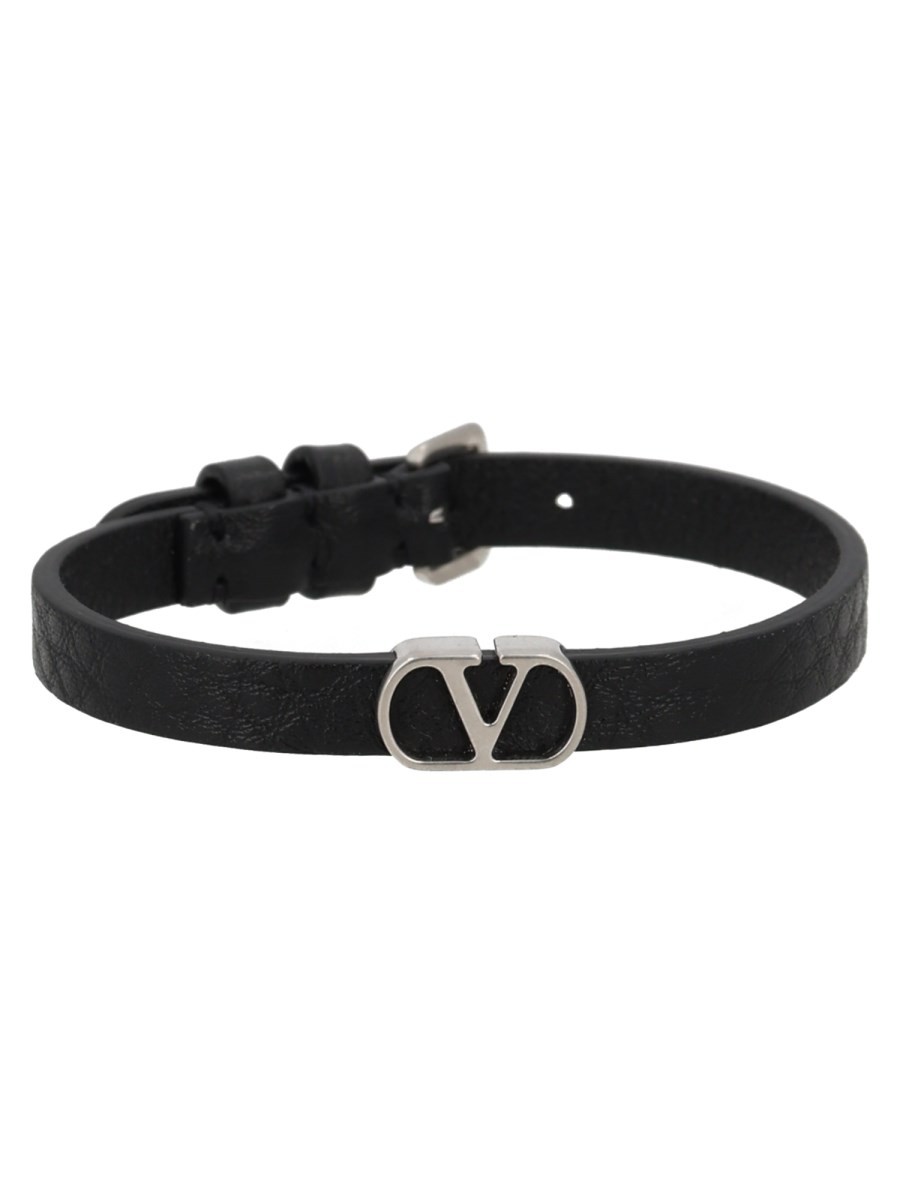 Valentino Garavani BRACCIALE "VLOGO SIGNATURE" IN PELLE