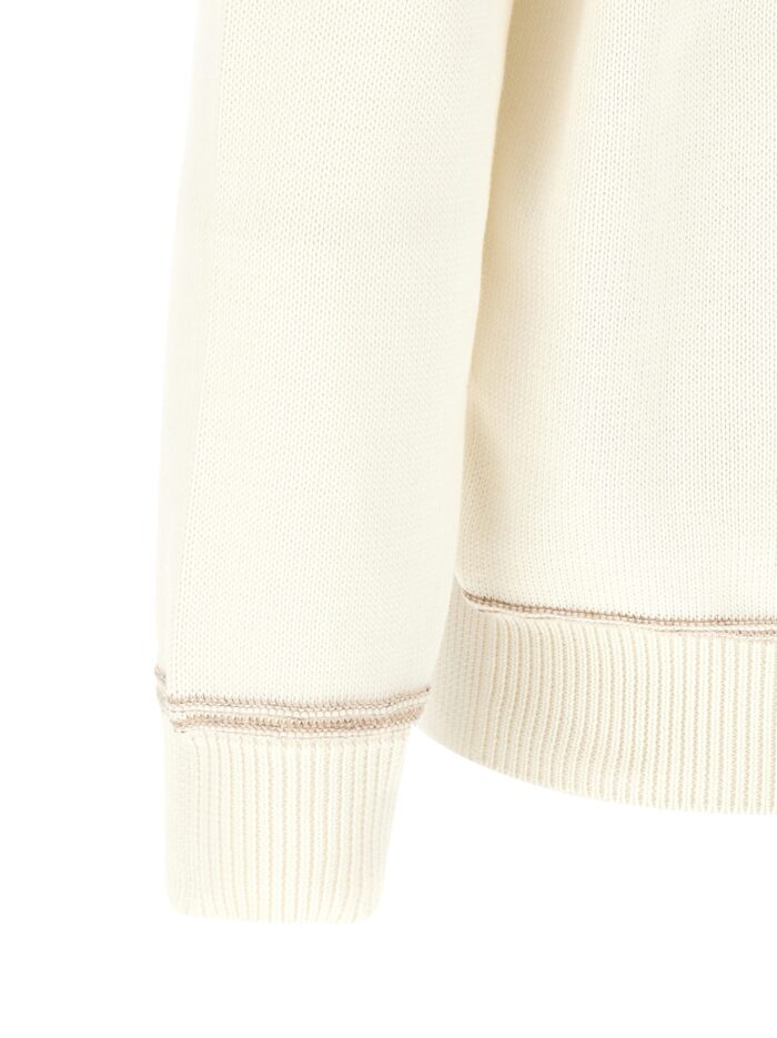 Brunello Cucinelli Braided Jacquard Shoulders Cardigan