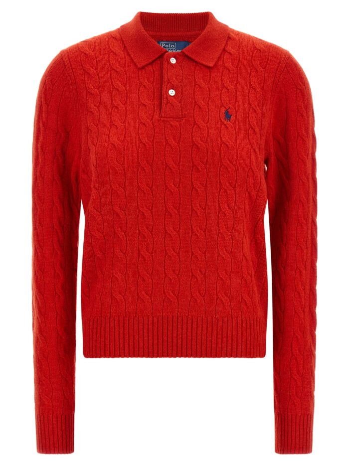 polo ralph lauren braided knit polo shirt Polo Ralph Lauren Braided Knit Polo Shirt