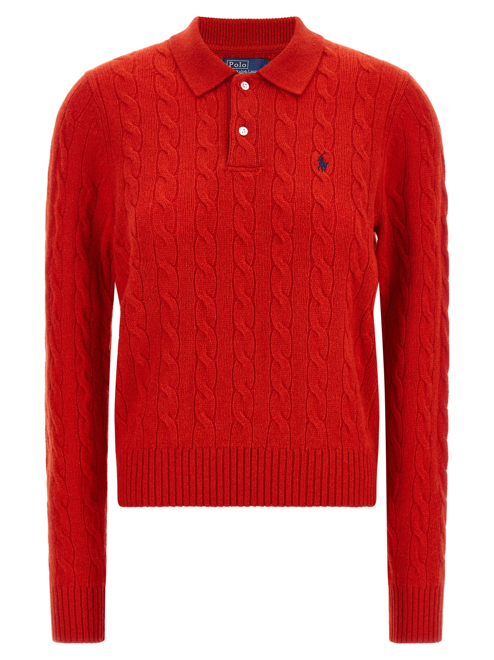 Polo Ralph Lauren Braided Knit Polo Shirt