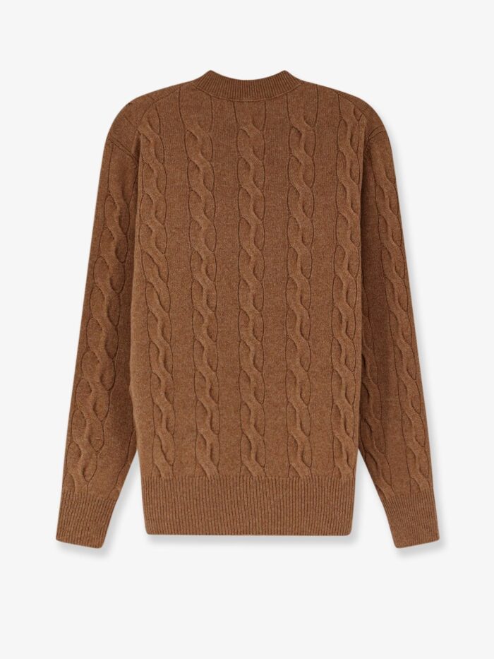 AMI PARIS Braided Knit Wool Sweater