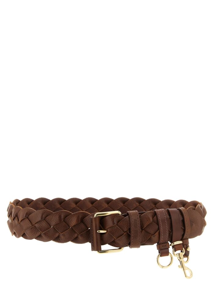 miu miu braided leather belt Miu Miu Braided Leather Belt