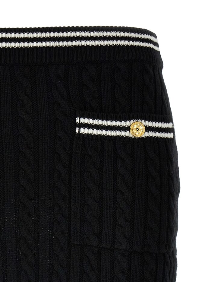 ALESSANDRA RICH Braided Skirt