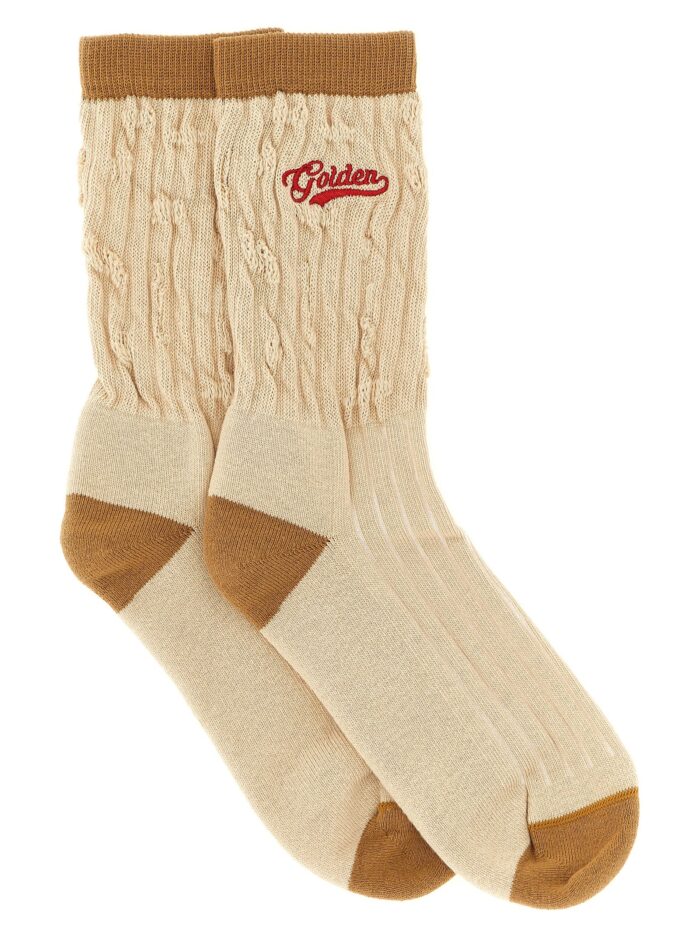 golden goose deluxe brand braided socks Golden Goose Deluxe Brand Braided Socks