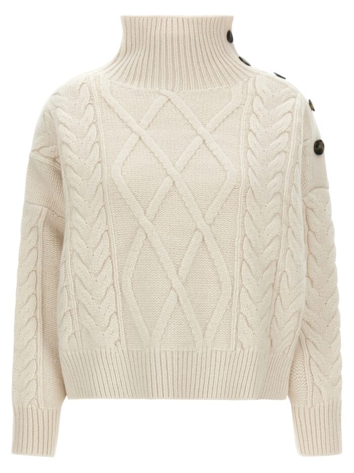 yves salomon braided sweater YVES SALOMON Braided Sweater
