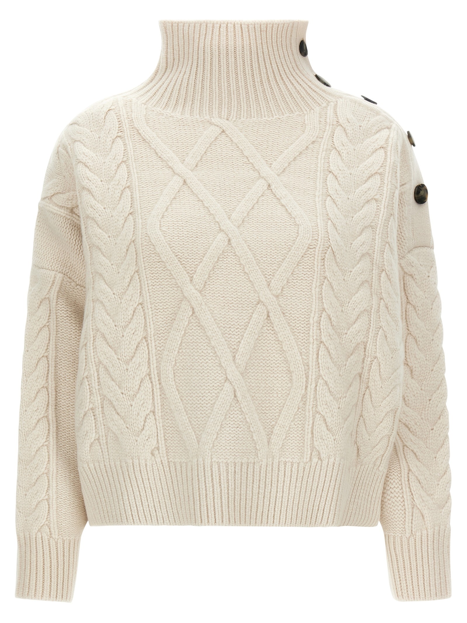 YVES SALOMON Braided Sweater
