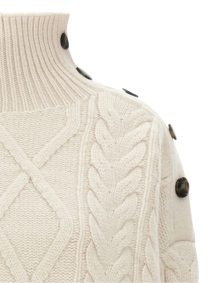 YVES SALOMON Braided Sweater