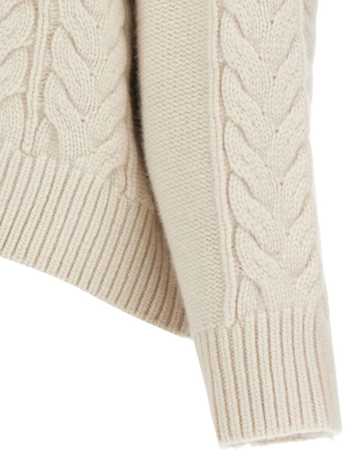 YVES SALOMON Braided Sweater