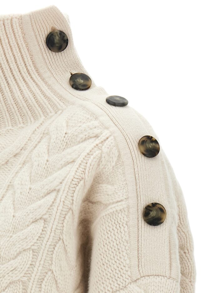 YVES SALOMON Braided Sweater