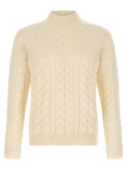 Zanone Braided Turtleneck Sweater