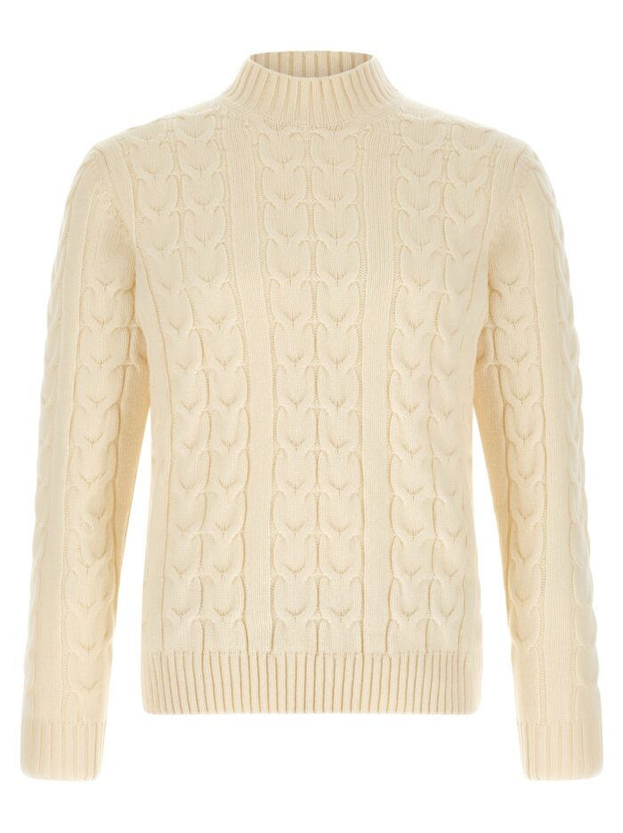 zanone braided turtleneck sweater Zanone Braided Turtleneck Sweater