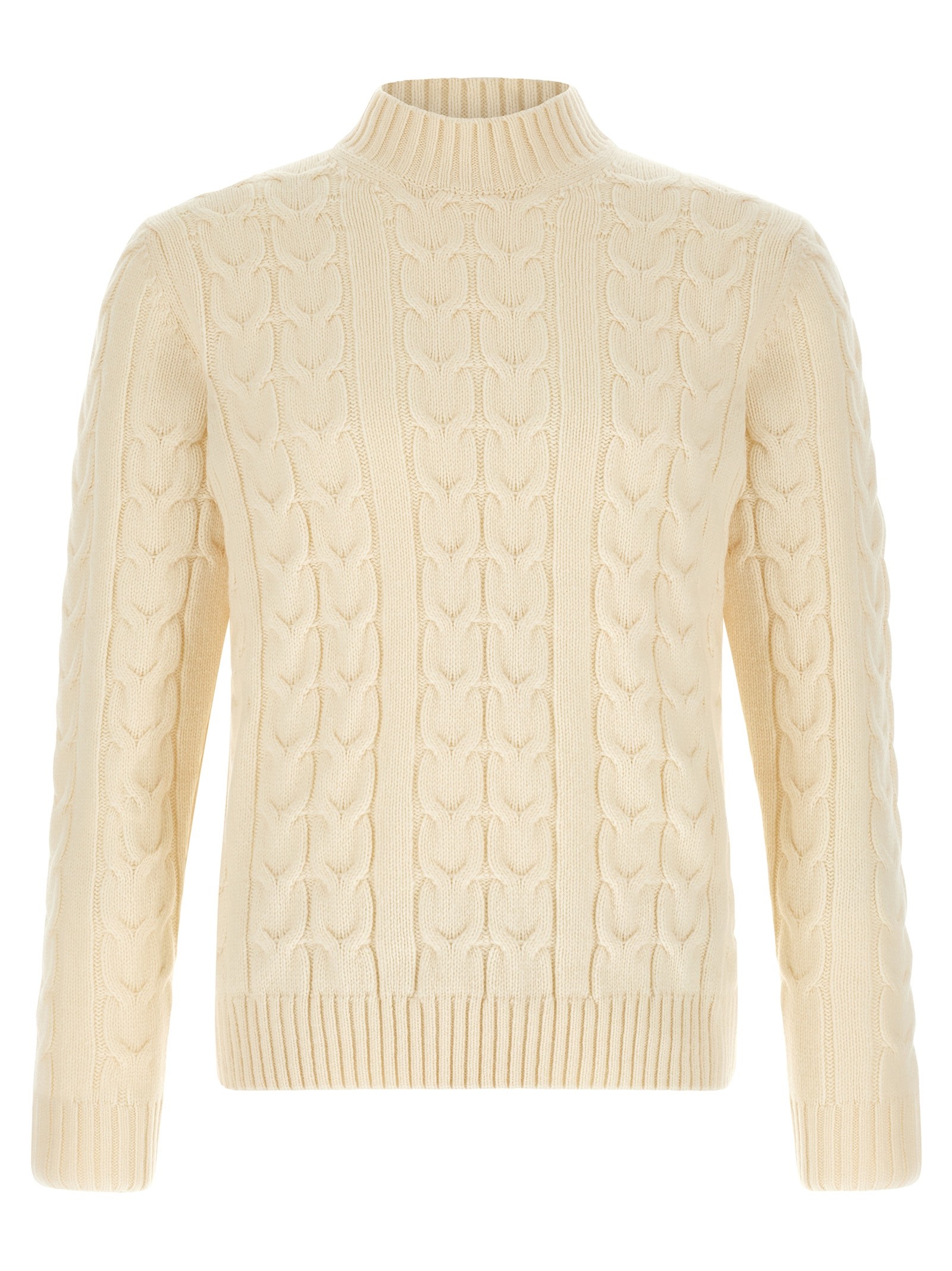 Zanone Braided Turtleneck Sweater