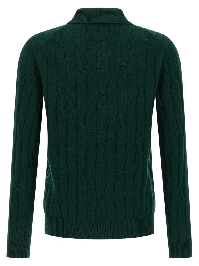 Zanone Braided Wool Polo Shirt