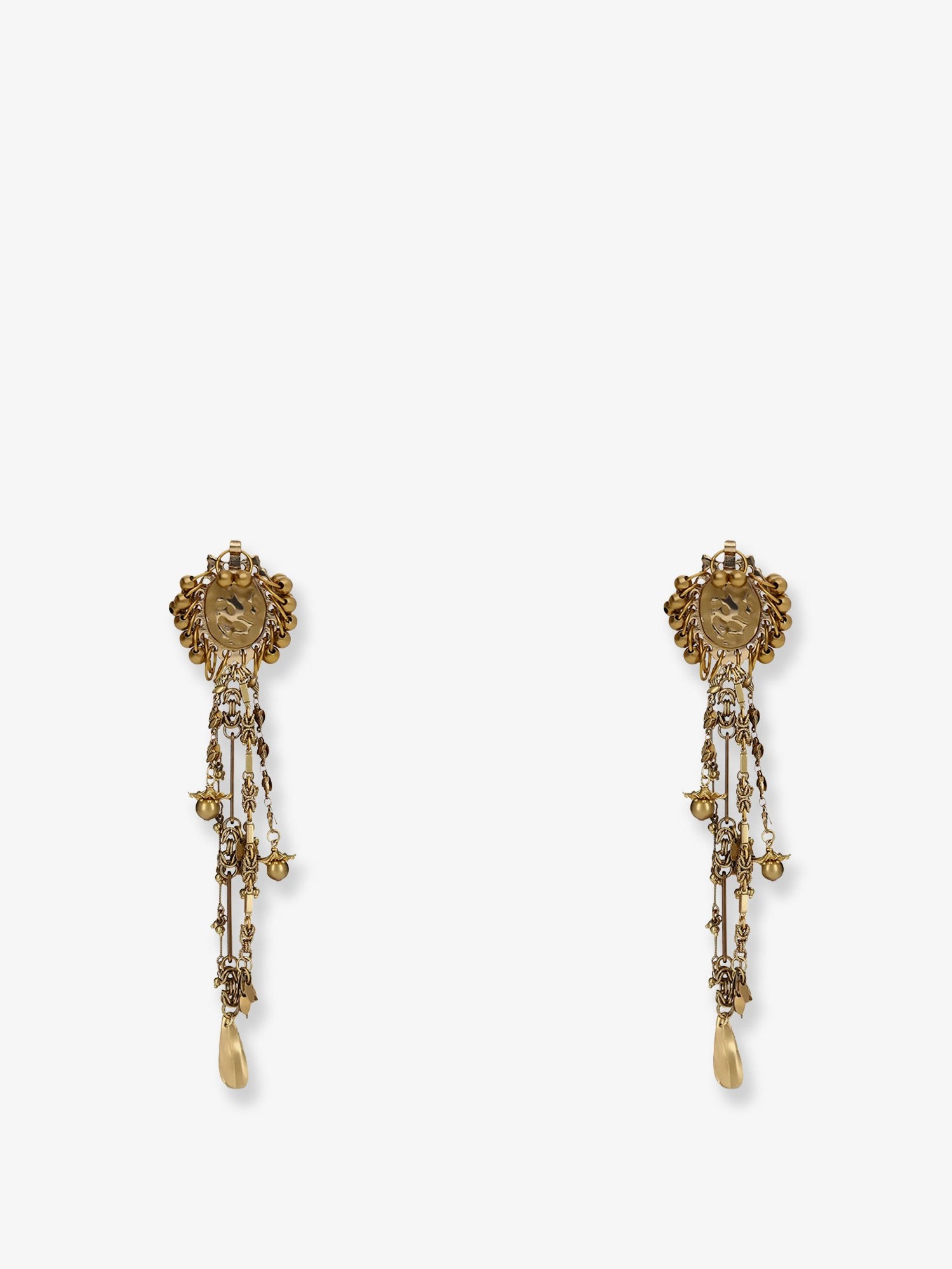 Dries Van Noten Brass Earrings