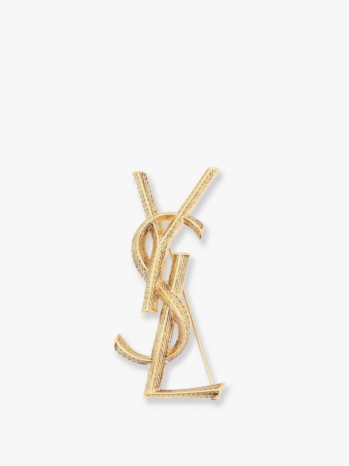 saint laurent brass serpente brooch Saint Laurent Brass Serpente Brooch