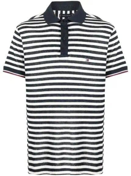 Breton Stripe Linen Polo