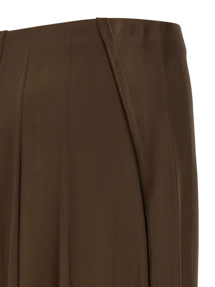 VINCE Brown Bias Skirt