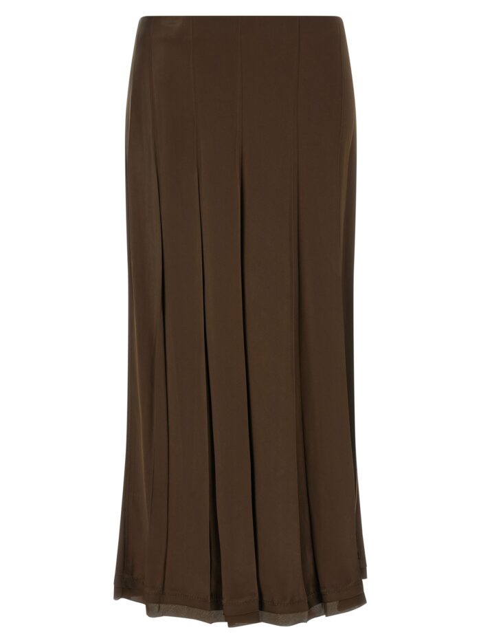 vince brown bias skirt VINCE Brown Bias Skirt