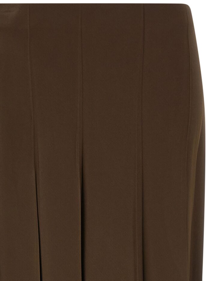 VINCE Brown Bias Skirt
