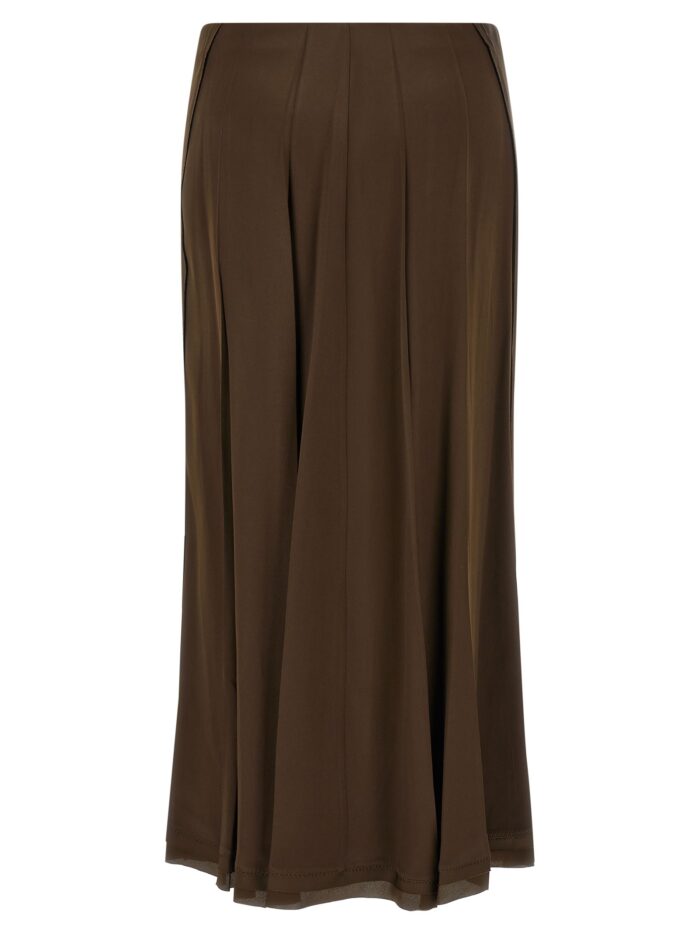 VINCE Brown Bias Skirt