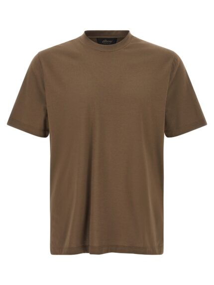BRIONI Brown Cotton T-shirt
