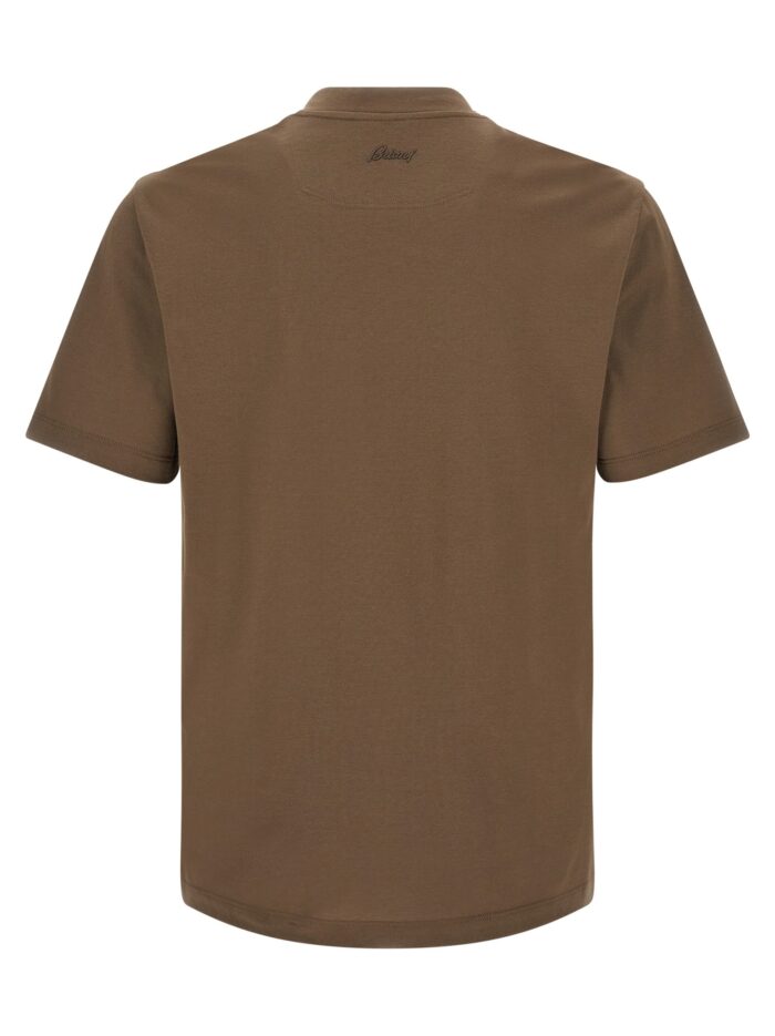 BRIONI Brown Cotton T-shirt