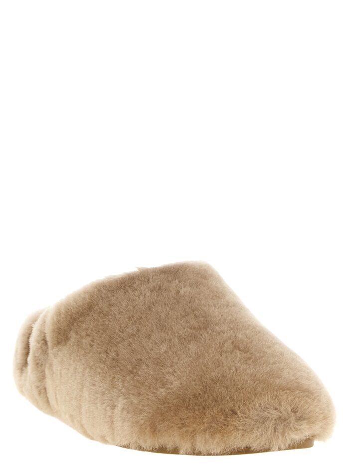 ugg brown 'elea fluffed' sabots Ugg Brown 'Elea Fluffed' Sabots