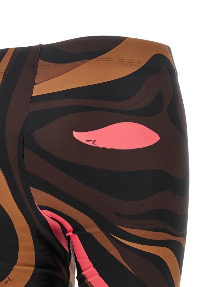 EMILIO PUCCI Brown 'Marmo' Leggings