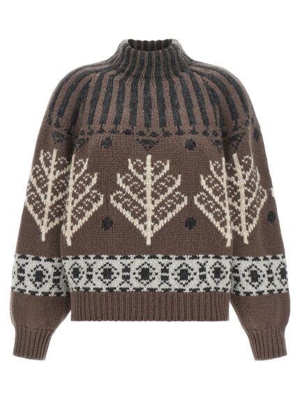 Brunello Cucinelli Brown 'Nordic Heritage' Sweater