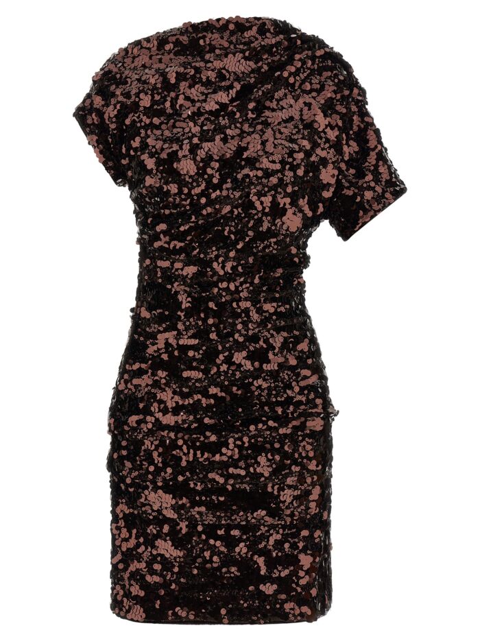 ganni 'brown sequins mini' dress GANNI 'Brown Sequins Mini' Dress
