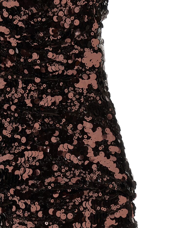 GANNI 'Brown Sequins Mini' Dress