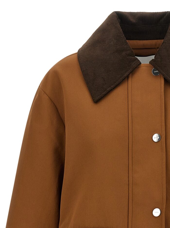 GANNI Brown Twill Jacket