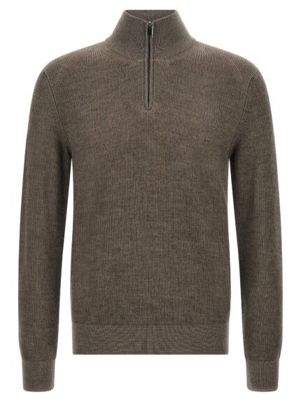 BRIONI Brown Vanisé Sweater
