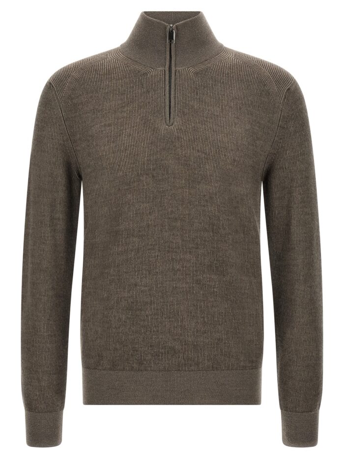 BRIONI Brown Vanisé Sweater