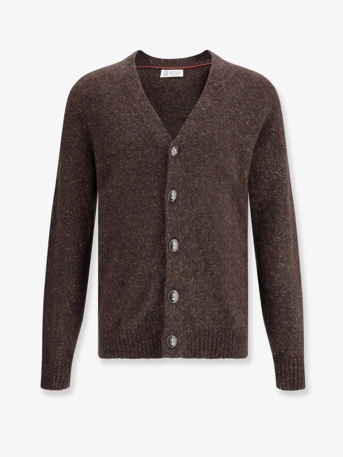 brunello cucinelli alpaca, wool and silk cardigan Brunello Cucinelli Alpaca, Wool And Silk Cardigan